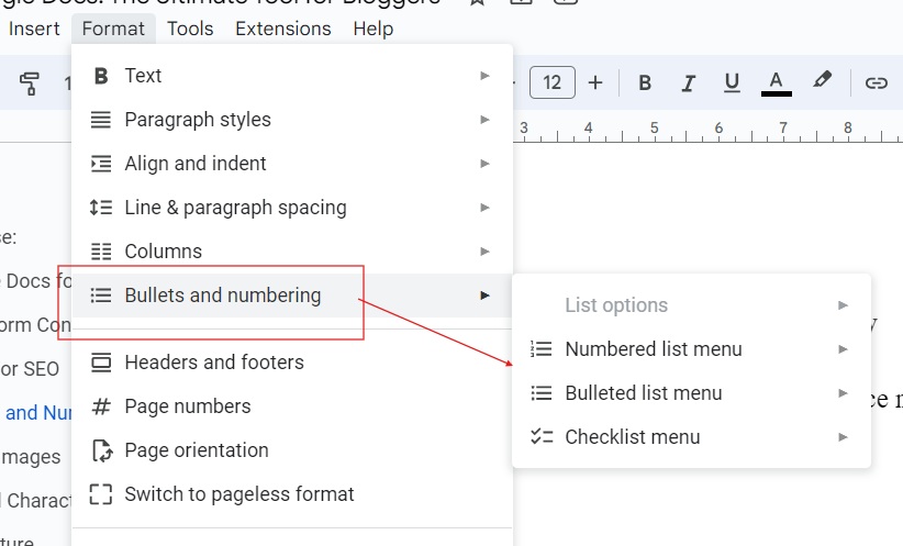 Use Bullets and numberings for clarity