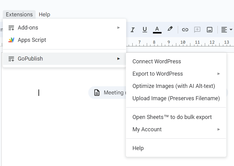 Connect your domain to GPublish Google Docs add-on