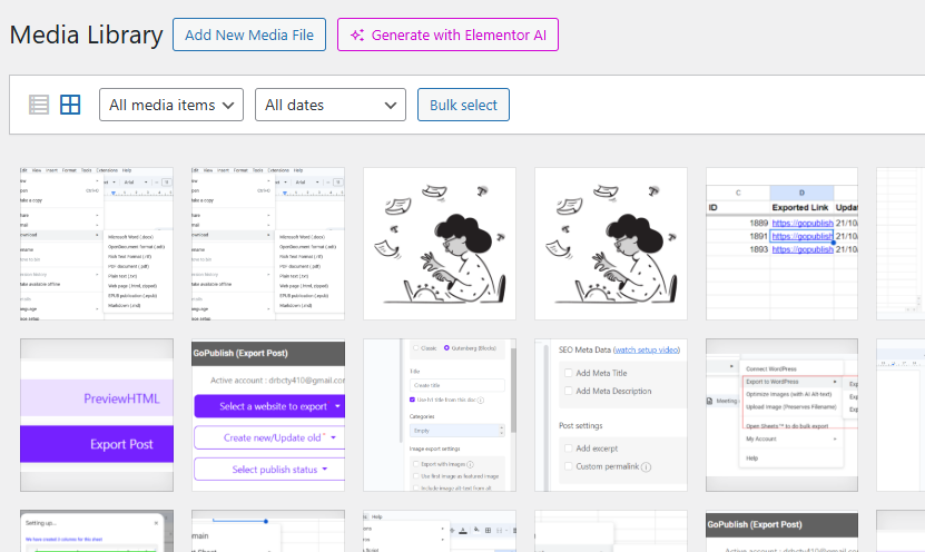 WordPress Media Library